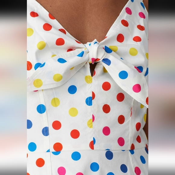 Dipping Dot Coco, Color Me Courtney Polka Dots, Sleeveless Dress Sz 6 - Picture 5 of 12
